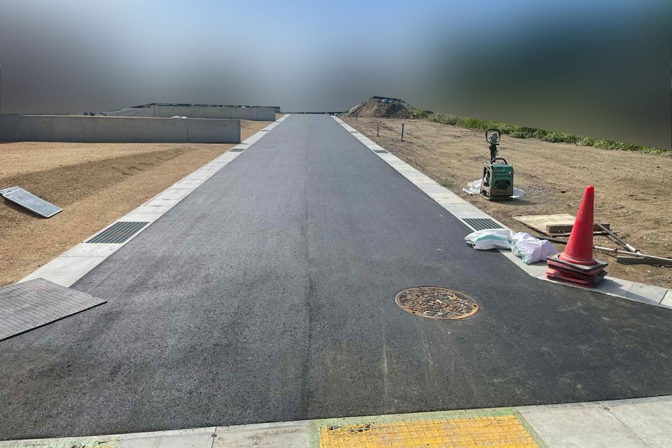 岡山市東区 宅地開発道路②の画像