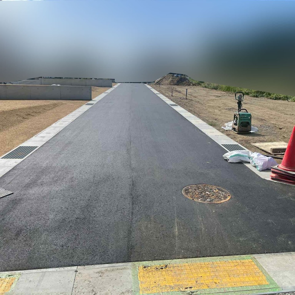 岡山市東区 宅地開発道路②の画像